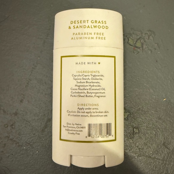 Desert Grass & Sandalwood Native Deodorant - Picture 2 of 2